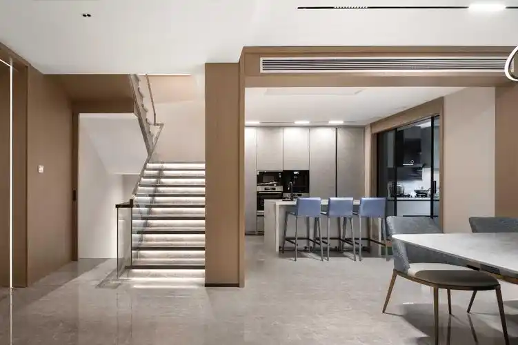 世茂湖滨381平轻奢风格叠加别墅装修效果图