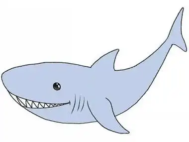 3-6岁的儿童小朋友最喜欢海洋生物简笔画了,今天给大家分享一个画鲨鱼