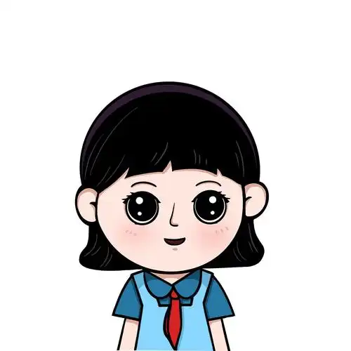 海珠区学科组动漫人物ppt专用《学生》|动漫|单幅漫画|女孩球球 - 原