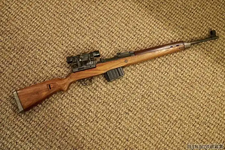 二战德国gk43狙击步枪美国华人展示收藏的珍贵古董枪械