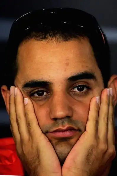 图文f1巴西站周四发布会蒙托亚眼睛充满杀气