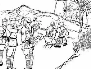 冲锋号简笔画八路军吹冲锋号简笔画