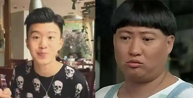 范丞丞和洪金宝年轻的时候照片对比 小编看不出哪里像啊,我们再把