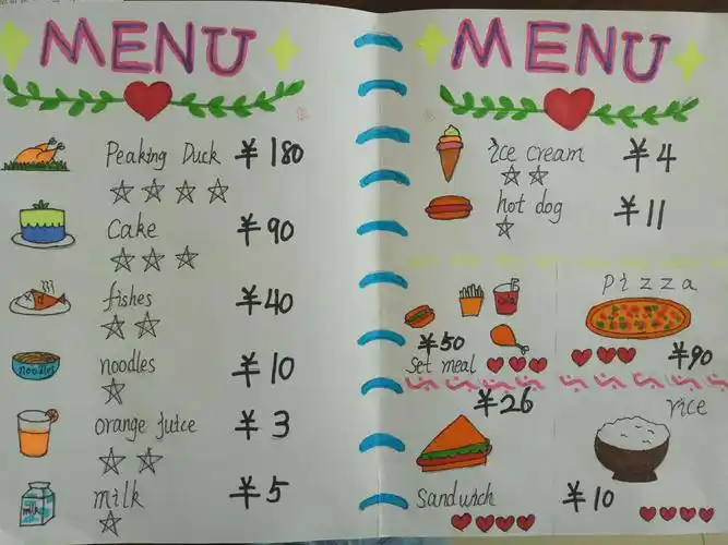 语言与艺术的碰撞——记学1811号手绘菜单