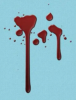 流淌的血滴血迹免抠png透明图层素材