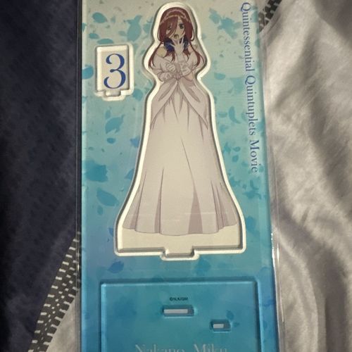 五等分的花嫁 中野三玖 婚纱立牌剧场版 日版正版