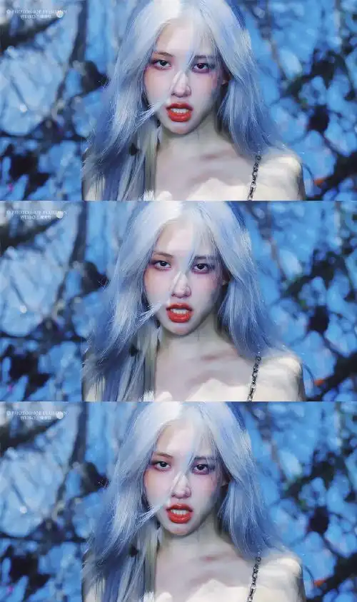 rosé ㄧ朴彩英ㄧ#rose蓝发#肉这次的蓝发真的杀到我了!