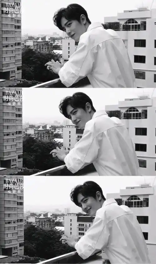 你携微风来白衬衣的肖战