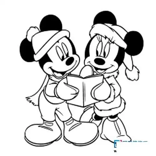 简笔画之米奇米妮