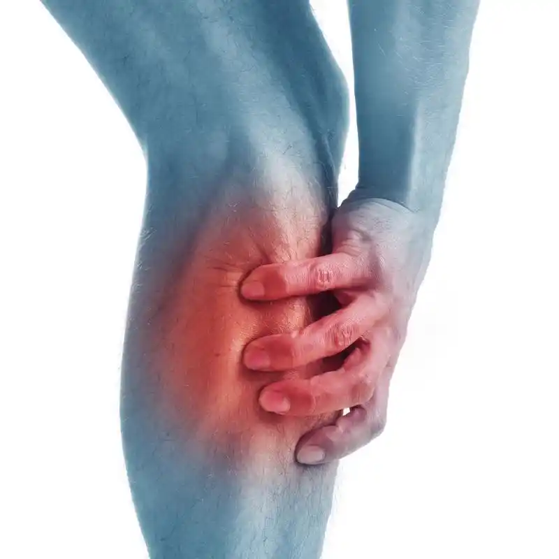 膝盖痛,膝关节疼痛.概念照片.