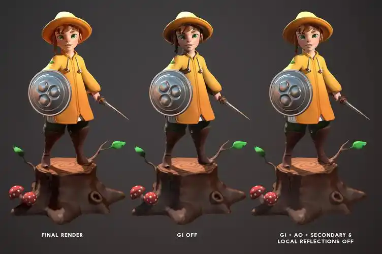 【cg微资讯】风格化的战士:简单可爱的角色设计