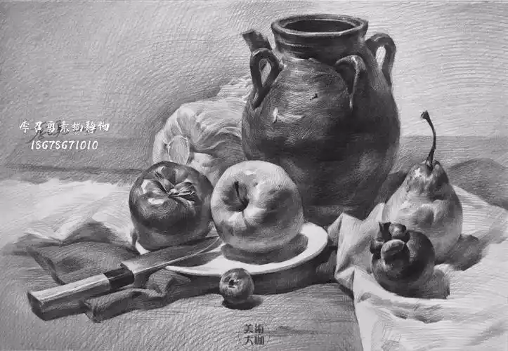 素描静物拿高分,必须掌握这四点|李召勇素描 - 元艺考