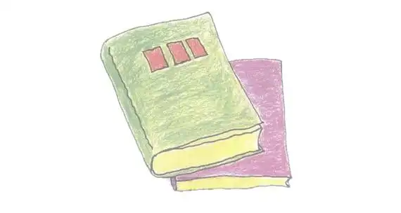 图书简笔画的画法步骤图解教程