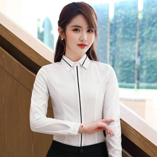 女士职业装衬衫显瘦