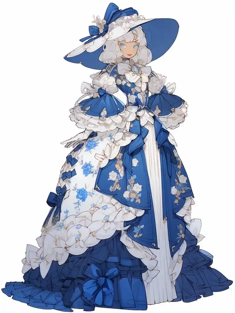 复古宫廷风舞会礼服大裙子.裙摆夸张又华丽 - 洛可可裙子的裙 - 抖音