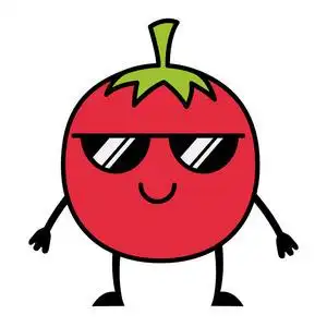 奇怪的番茄川井番茄太阳镜卡通照片
