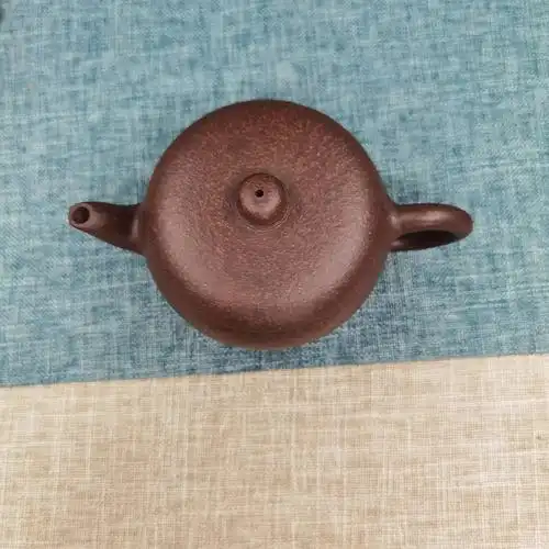 原矿紫砂壶红降坡美人肩170cc作者王玉娟半手