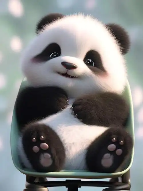 可爱的大熊猫头像壁纸