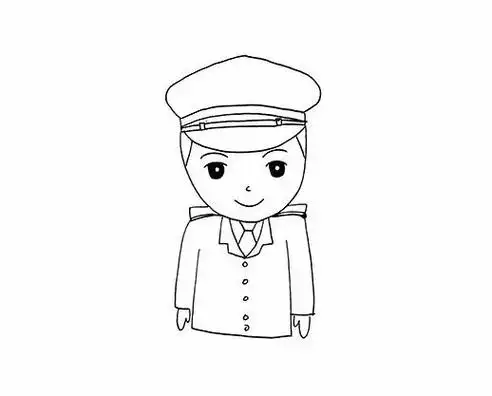 陆军怎么画陆军简笔画画法步骤教程 职业人物简笔画
