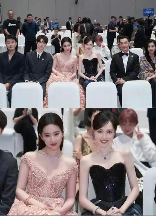 刘亦菲唐嫣合照