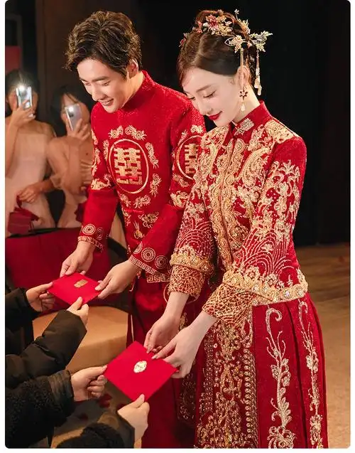 泰勒马丁tailemartin秀禾服新娘2022新款结婚礼服中式婚