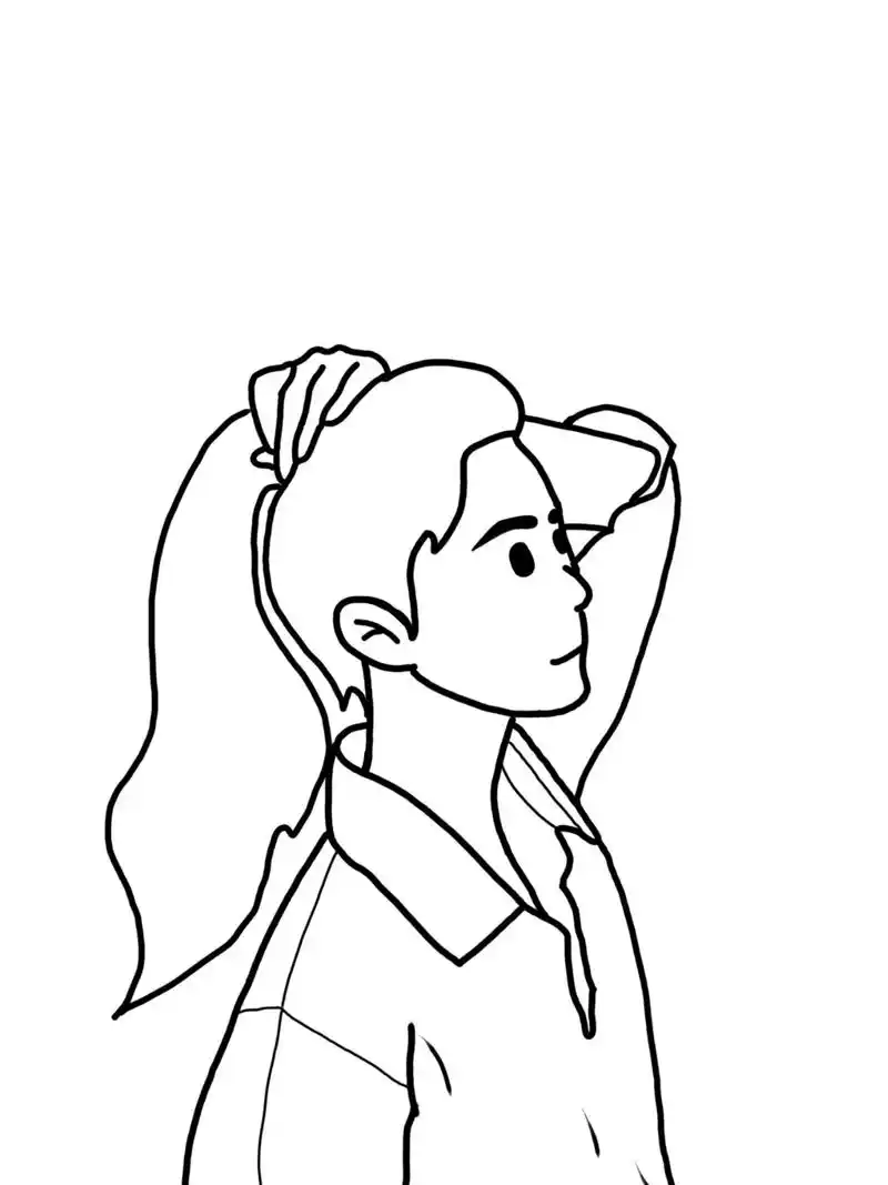 今日画个小姐姐#每日一画 #一学就会的简笔画  - 抖音