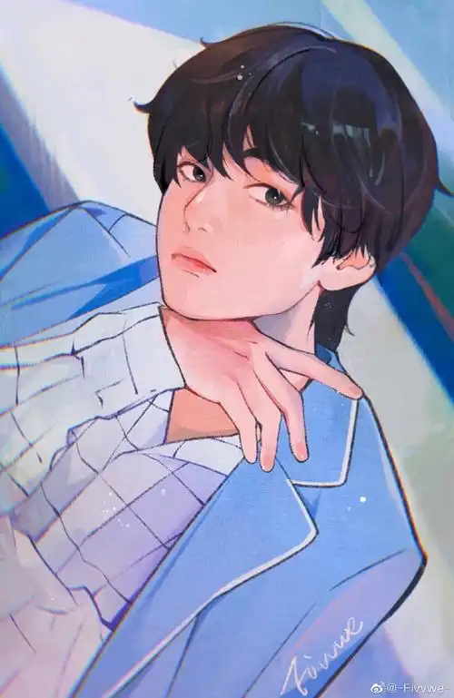 神绘 bts 防弹少年团 金泰亨 饭绘