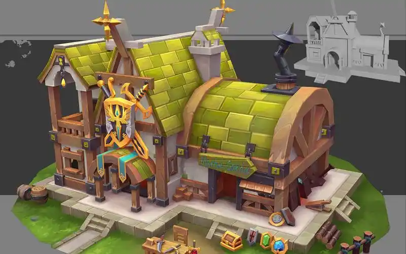 maya教程玄机斗罗大陆场景建模师带你做场景maya入门场景教程抓住就别