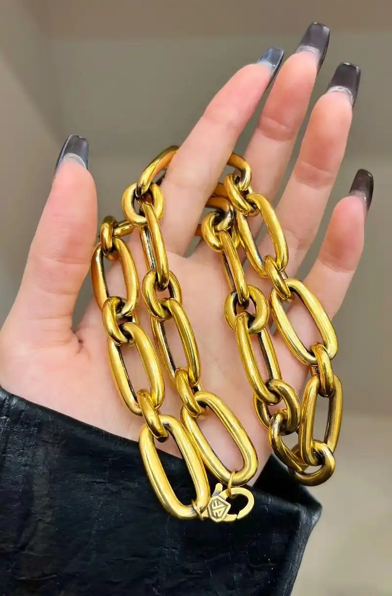 黑金钢铁感项链