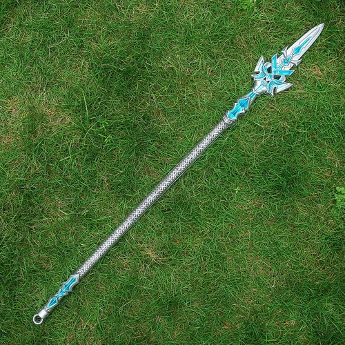 鸣人动漫蓝银霸王枪七杀剑修罗魔剑斗罗周边玩具刀剑pp塑料海神三叉戟