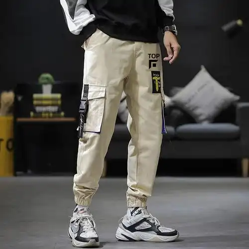 lol英雄周边adc辅助打野中单上单男青少年休闲联盟小脚裤子卡其4m