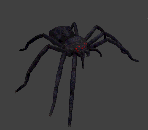 游戏怪物角色系列_蜘蛛精 怪物昆虫 带多套动作 带法线-孩子-女-人物