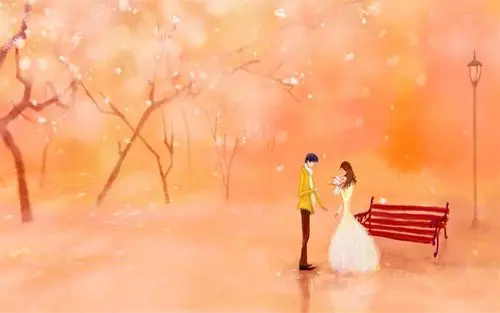 唯美浪漫情侣动漫电脑壁纸图片