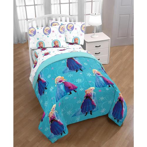迪士尼disney蓝色冬被|frozen swirl full comforter