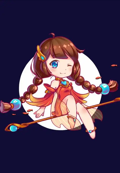 王者荣耀q版壁纸第25期沧海之曜大乔壁纸