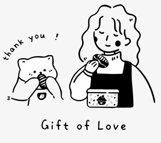 卡通简画线条人物