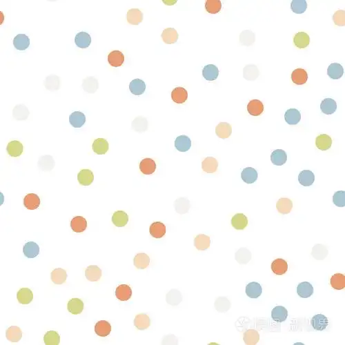 彩色圆点无缝图案黑色11背景梦幻般的经典彩色圆点