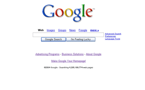 浅析google搜索引擎界面设计演变