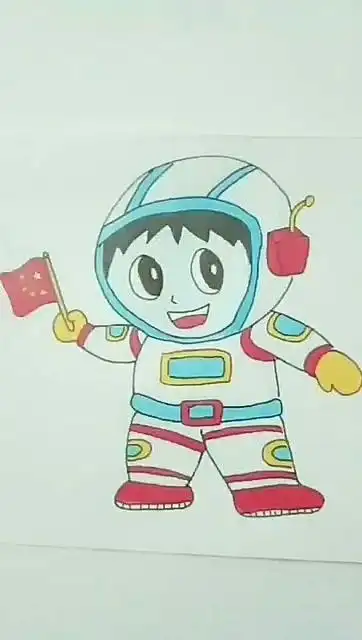 流浪地球,教你画中国航天员卡通画