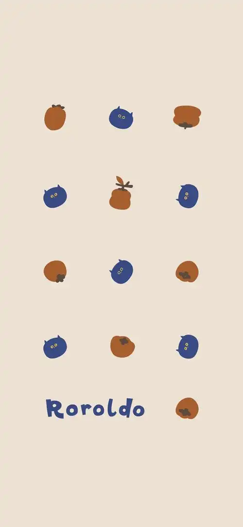 简约风格手绘插画高清手机壁纸