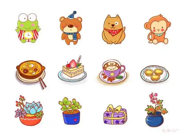 q版萌图简笔画超简单的日常物品简笔画生活小用品可爱小物件简笔画迷