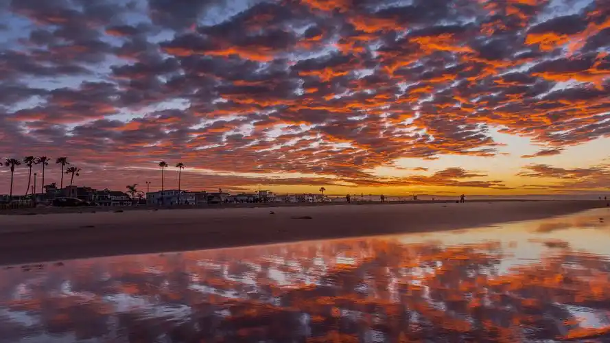 美国海岸日出日落之家天空(4k)- 海岸壁纸,日出壁纸,自然墙纸,高清