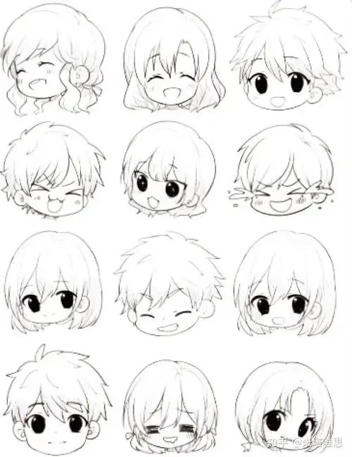 「米塔在线」原画入门知识分享(五十一):q版人物脸怎么画