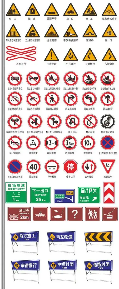 销道路铝板制交通标志限速牌道路交通标志指示牌交通安全设施路牌