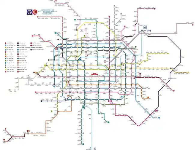 求北京地铁2020年规划图高清版