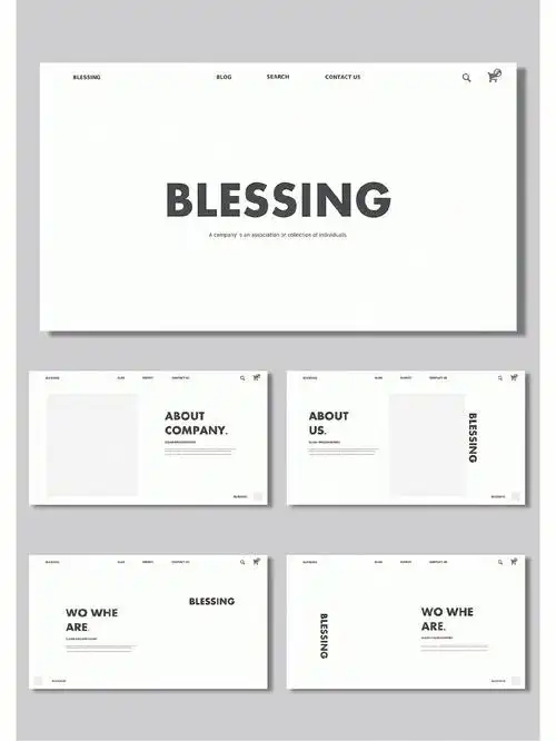 纯文字高级ppt模板bless