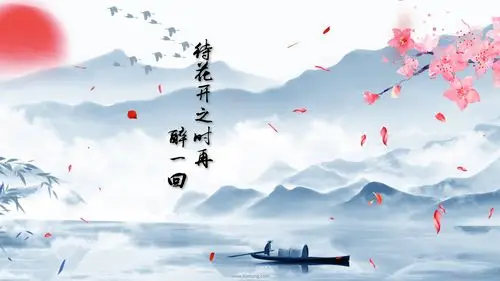 不染led配乐视频背景歌曲不染视频背景水墨江南山水led古风中国风山水