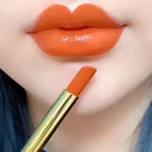 李佳琪推荐不掉色不沾杯胡萝卜色口红大牌正品不脱色哑光素颜可用