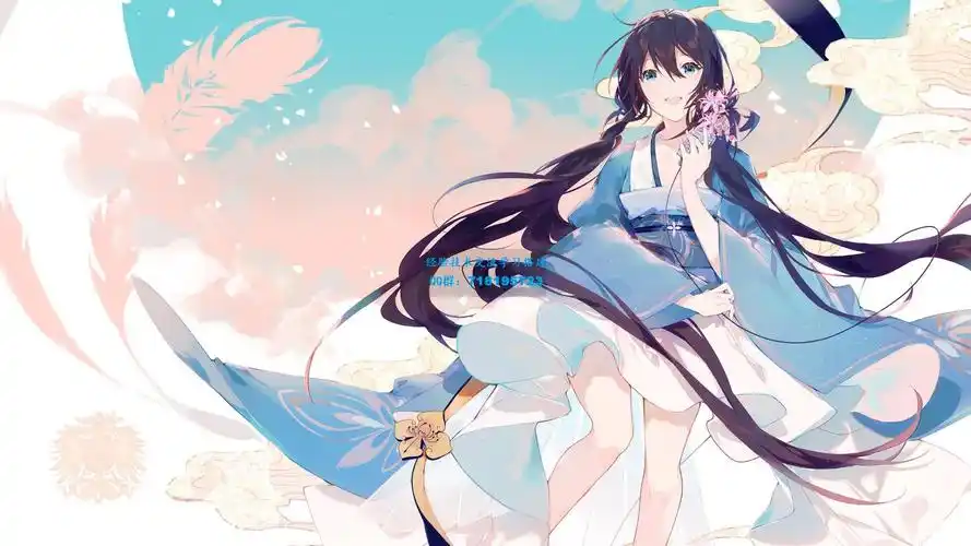 动漫二次元壁纸风情植物小姐姐超清晰壁纸