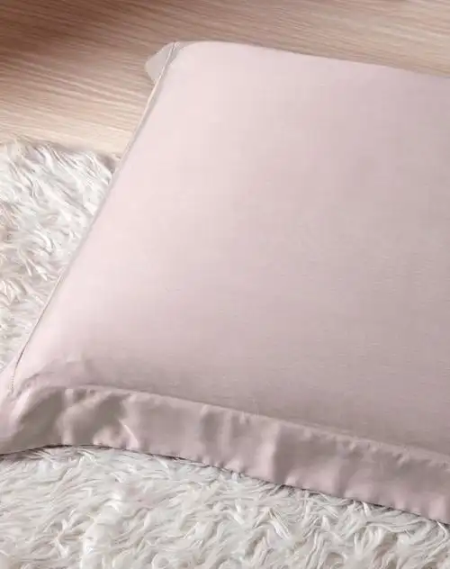 浅豆沙色爽滑素色天丝四件套1.8米床